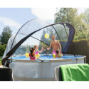Piscine hors sol ronde Soft Grey ø360x76cm avec pompe filtrante et dôme – Exit Toys
