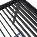 Pergola bioclimatique adossée en alu gris anthracite 3x4m Ombrea	