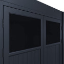 Abri de jardin 8m² en alu et bois composite pour pergola bioclimatique autoportée - Ombrea