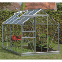 Serre Ivy Introgrow 5m² en aluminium vert et verre trempé 3mm – ACD
