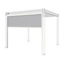 Store latéral blanc 300cm pour pergola bioclimatique en alu Ombrea VS