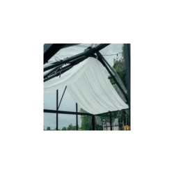 Rideau de toit blanc - double face - 1 rangée pour les serres de jardin BloomCabin