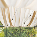 Rideau de toit blanc - double face - 1 rangée pour les serres de jardin BloomCabin