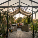 Rideau de toit blanc - double face - 1 rangée pour les serres de jardin BloomCabin