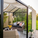 Rideau de toit beige - double face - 1 rangée pour les serres de jardin BloomCabin