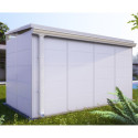 Kit de gouttière pour abri de jardin modulaire isolé 5x3m ou 6x3m blanc - Everbox