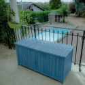 Coffre de jardin 0,6m² en bois lasuré - Habrita