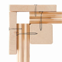 Sauna d’extérieur en bois brut Hytti 2 - 4 places 38mm - poêle Easy Bio 9000W - KARIBU