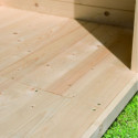 Sauna d’extérieur en bois brut Hytti 2 - 4 places 38mm - poêle Easy Bio 9000W - KARIBU