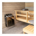 Poêle pour sauna THE WALL BLACK 8000W avec commande intégrée HARVIA
