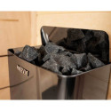 Poêle pour sauna THE WALL BLACK 8000W avec commande intégrée HARVIA