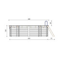 Piscine en bois Nemo 430x300cm - H.118cm - fixations à sceller - Altanka