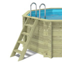 Piscine en bois Nemo 579x349cm - H.145cm - fixations à visser - Altanka
