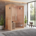 Sauna traditionnel LUXE 2 places SNÖ + poêle SAWO 3000W
