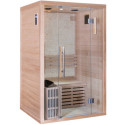 Sauna traditionnel LUXE 2 places SNÖ + poêle SAWO 3000W