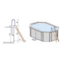Piscine en bois Nemo 430x300cm - H.131cm - cadre en métal - Altanka