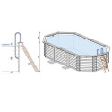 Piscine en bois Nemo 730x397cm - H.145cm - cadre en métal - Altanka	
