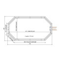 Piscine en bois Nemo 730x397cm - H.145cm - cadre en métal - Altanka	