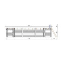 Piscine en bois Nemo 730x397cm - H.145cm - cadre en métal - Altanka	
