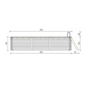 Piscine en bois Aqua 610x285cm - H.131cm - fixations à sceller - Altanka