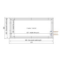 Piscine en bois Aqua 610x285cm - H.131cm - cadre en métal - Altanka
