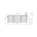 Piscine en bois Coral 325x325cm - H.118cm - autoportante - Altanka