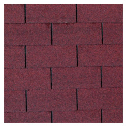 Shingles rectangulaires rouge - paquets de 3m² - Palmako