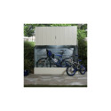 Abri vélos en métal 1750L crème 1,74m² Trimetals