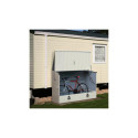 Abri vélos en métal 1750L crème 1,74m² Trimetals