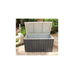 Coffre de jardin en métal anthracite 800L DURAMAX