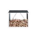 Abri buches en métal anthracite Woodstore 1,10m² Duramax