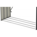 Abri buches en métal anthracite Woodstore 1,10m² Duramax