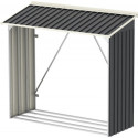 Abri buches en métal anthracite Woodstore 1,10m² Duramax