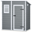 Abri de jardin en résine 2,06m² monopente + plancher Keter
