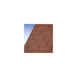 Couverture shingle rouge pour abri bois
