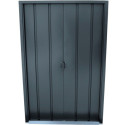 Abri de jardin gris en métal imitation bois 4,75m² sécurisé - Duramax
