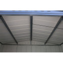 Abri de jardin gris en métal imitation bois 4,75m² sécurisé - Duramax