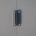 Abri de jardin gris en métal imitation bois 7,75m² sécurisé - Duramax