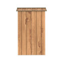Abri de jardin gris en métal marron imitation bois 2,48m² - Duramax