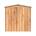 Abri de jardin gris en métal marron imitation bois 2,48m² - Duramax