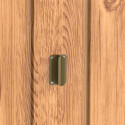Abri de jardin gris en métal marron imitation bois 2,48m² - Duramax