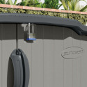 Coffre de jardin multifonctions gris  PE 35mm 2800L + plancher SUNCAST