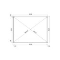 Pergola autoportante en alu col bois avec lames orientable 3x4m Ombrea