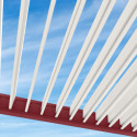 Pergola autoportante en alu rouge et lames orientable 3x4m Ombrea