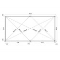 Pergola autoportante en alu gris avec lames orientable 3x6m Ombrea