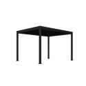 Pergola motorisée en alu gris avec lames orientable 3x4m Ombrea