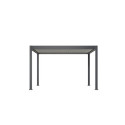 Pergola motorisée en alu gris et lames blanches 3x4m Ombrea