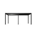 Pergola motorisée en alu gris avec lames orientable 3x6m Ombrea