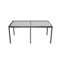 Pergola motorisée en alu gris/blanc avec lames orientable 3x6m Ombrea