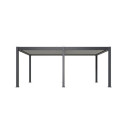 Pergola motorisée en alu gris/blanc avec lames orientable 4x6m Ombrea